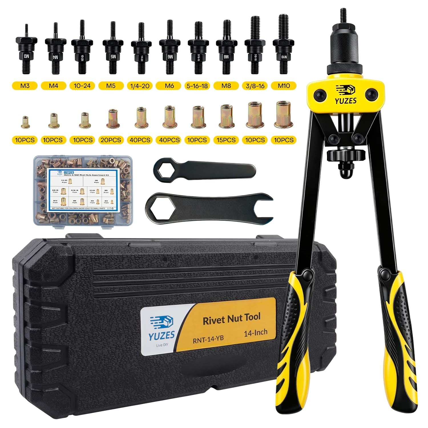 Rivet Nut Tool Kit, 14