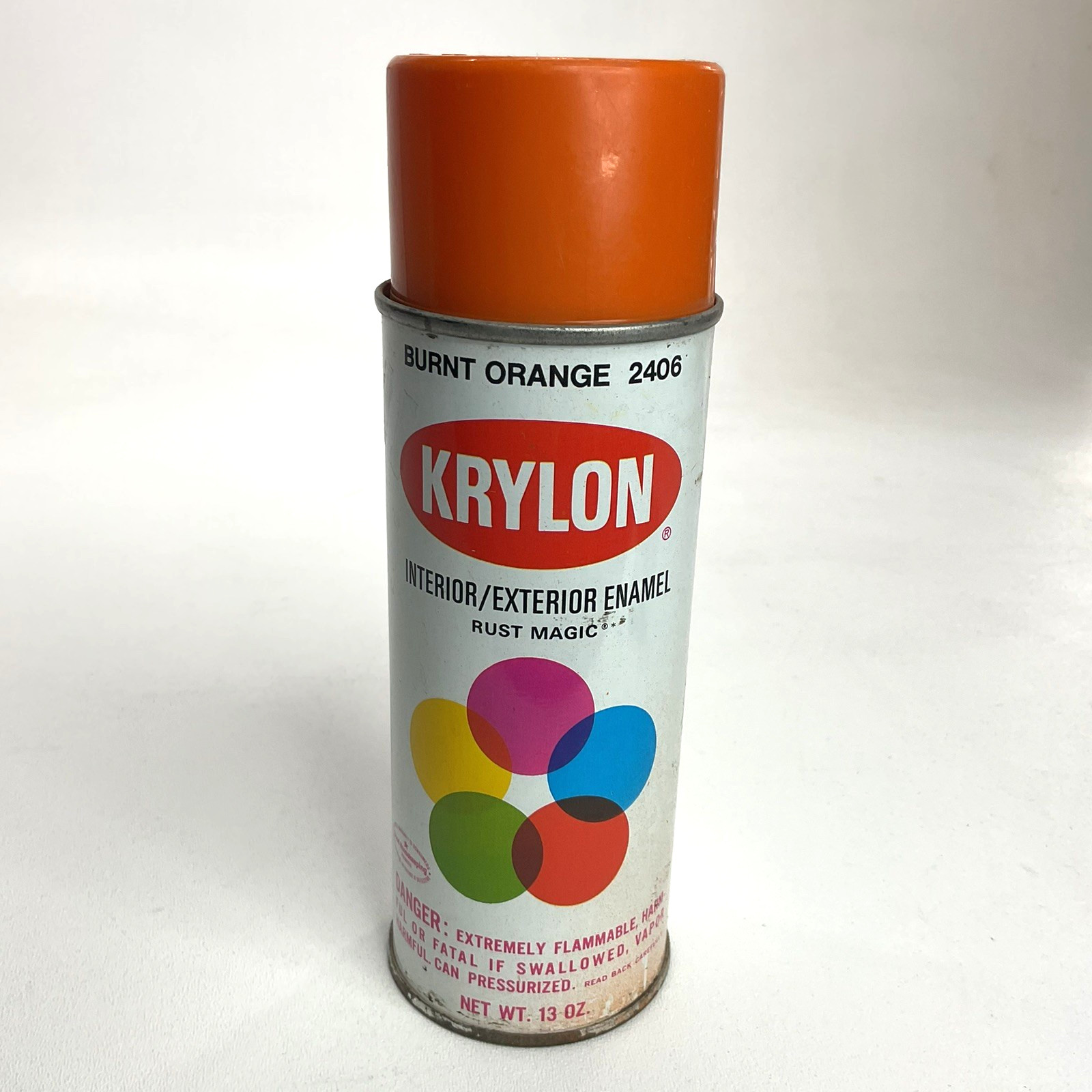 KRYLON Burnt Orange Vintage Spray Paint- Graffiti Art - Borden Rust Magic Dots