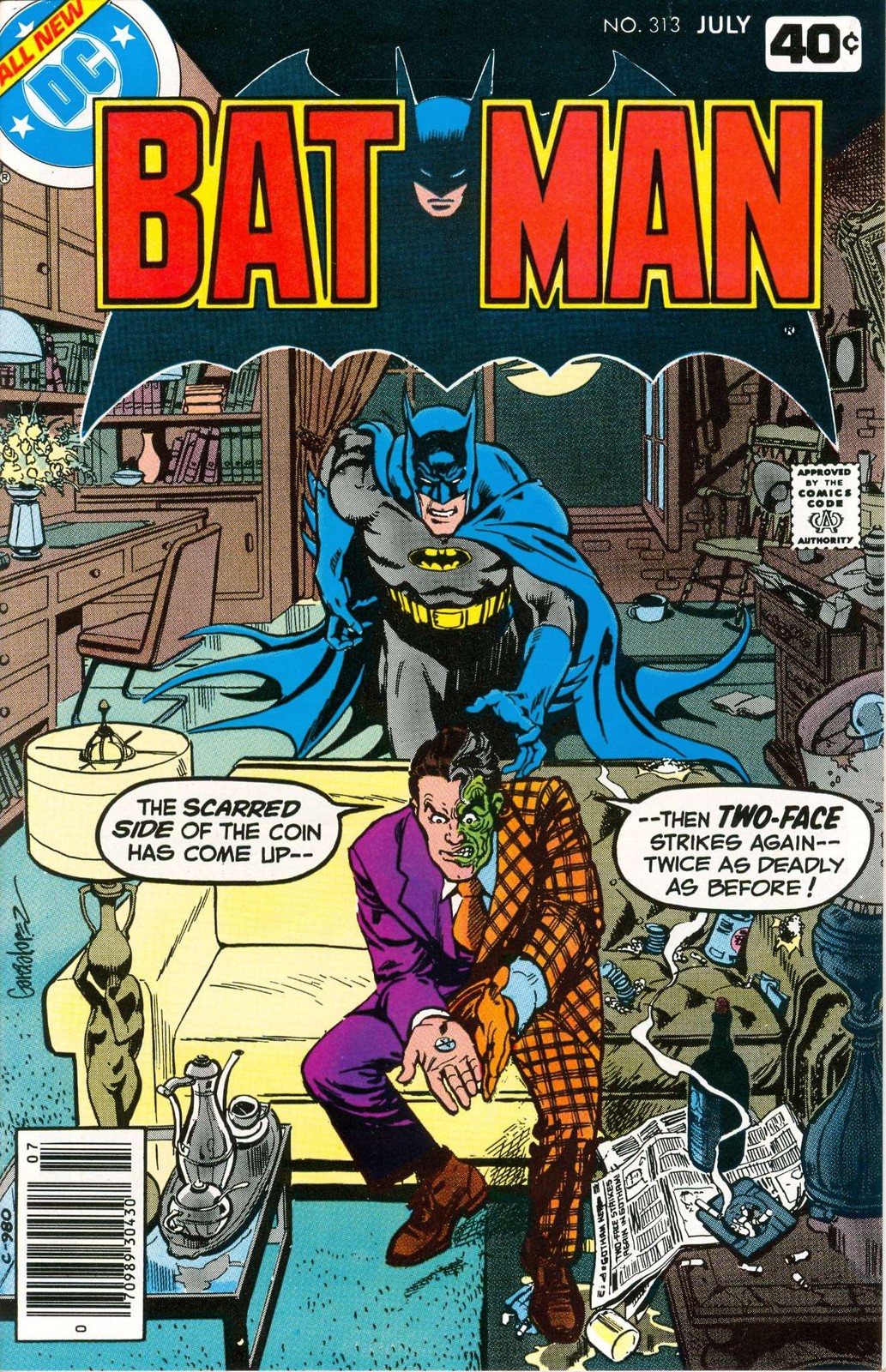 Batman #313 FAIR; DC | low grade - Two-Face 1st Appearance Tim Fox - w/Bag+Board