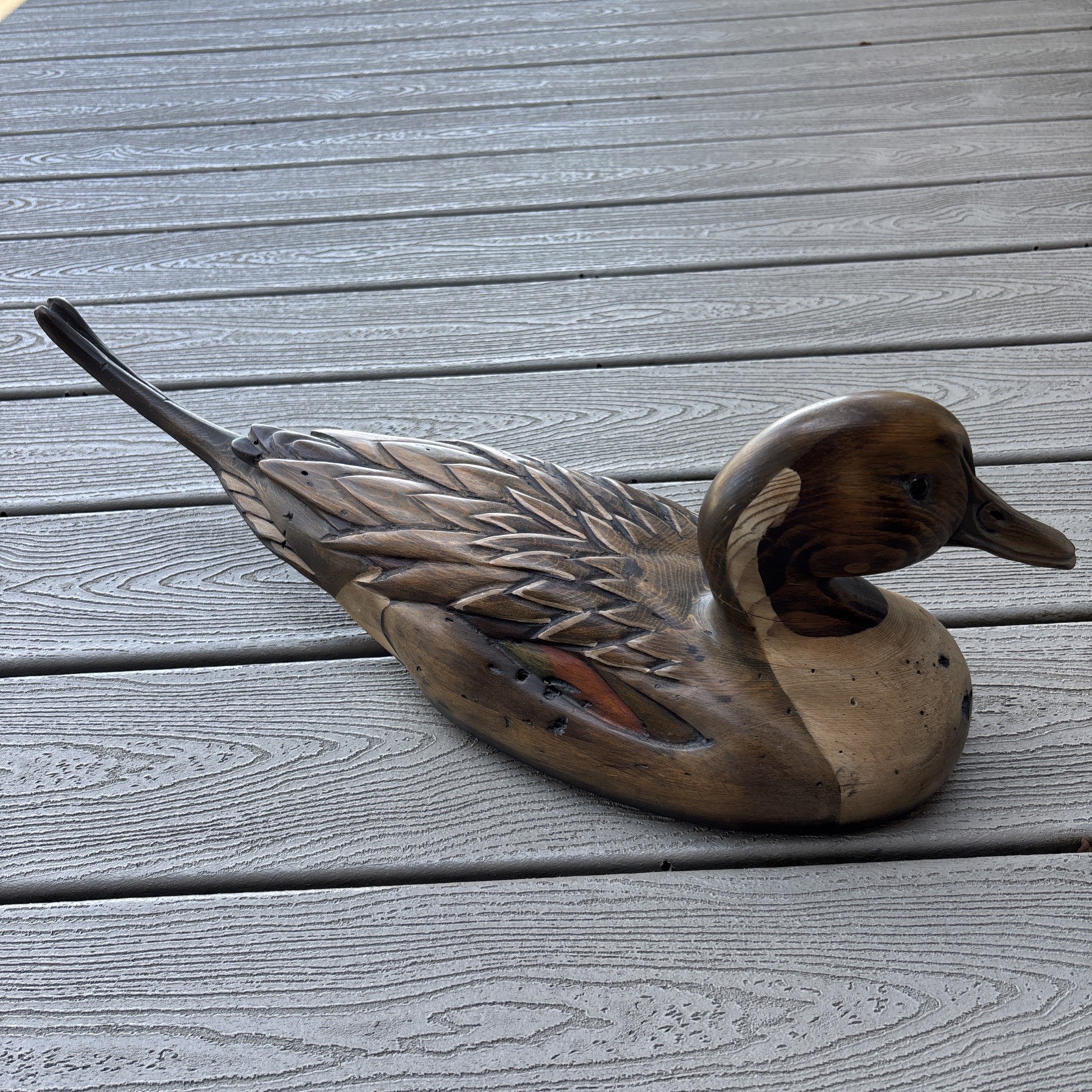 VTG Tom Taber & John R. Fairfield Large Beautiful Pintail 22” Wood Duck Decoy