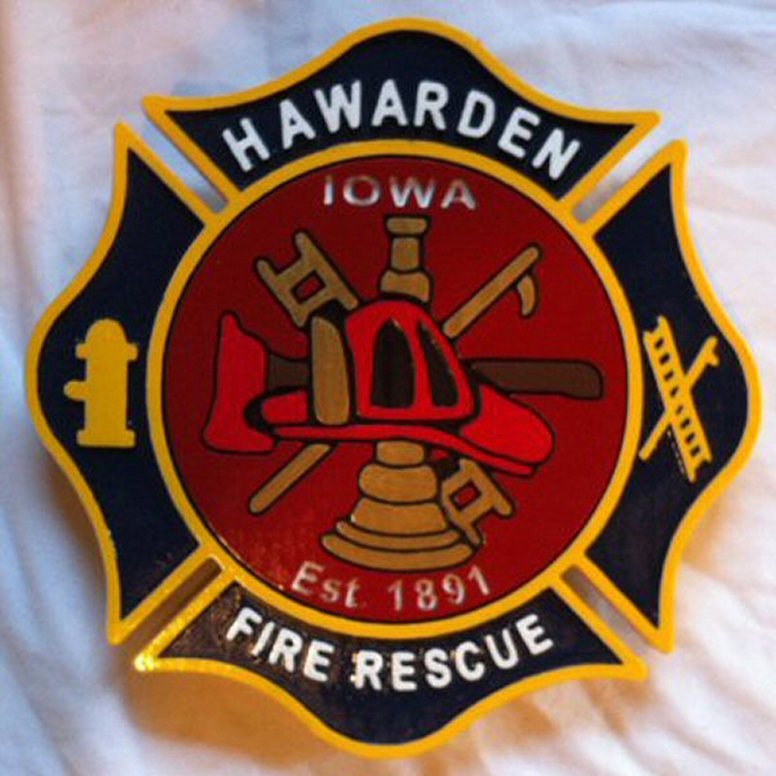 Fire Department Hawarden Iowa 3D routed custom plaque sign Custom