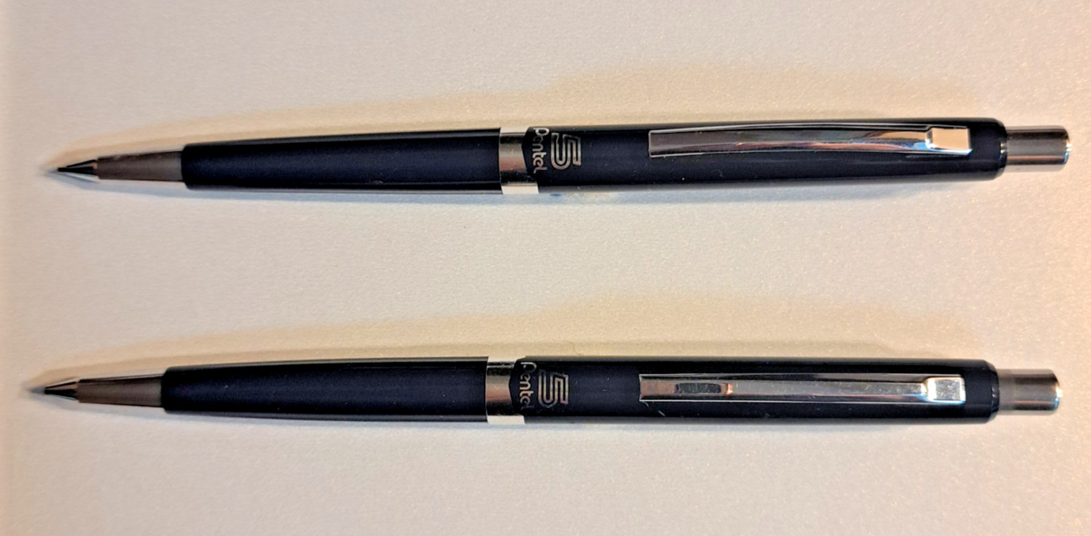 Set of 2 Vintage Pentel 5 Mechanical Pencil Japan