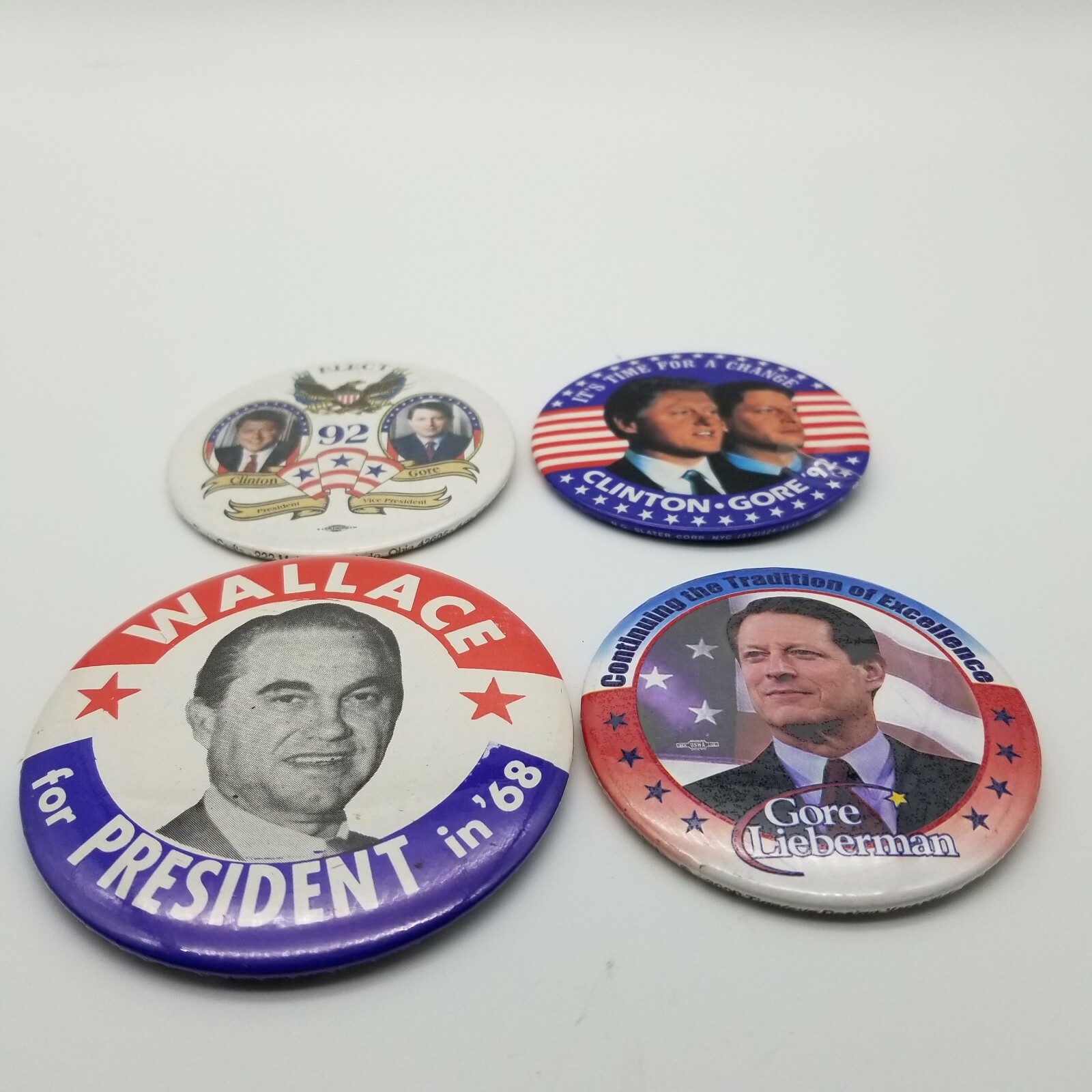 Vintage President Campaign Button Political Pinback Pin Election Lot 