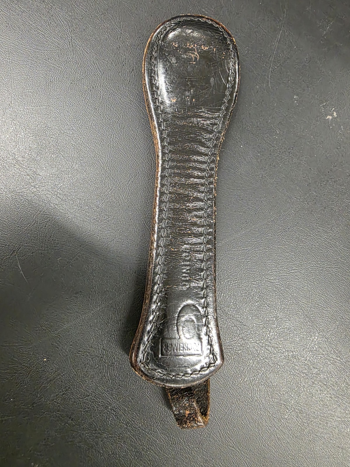 Vintage Bucheimer Junior Leather Slugger Gear USA paperweight for Display Only