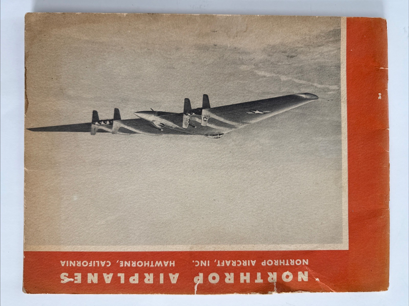 RARE 1947 Northrop XB-35 / YB-35 Flying Wing Brochure SIGNED by Jack McCartney