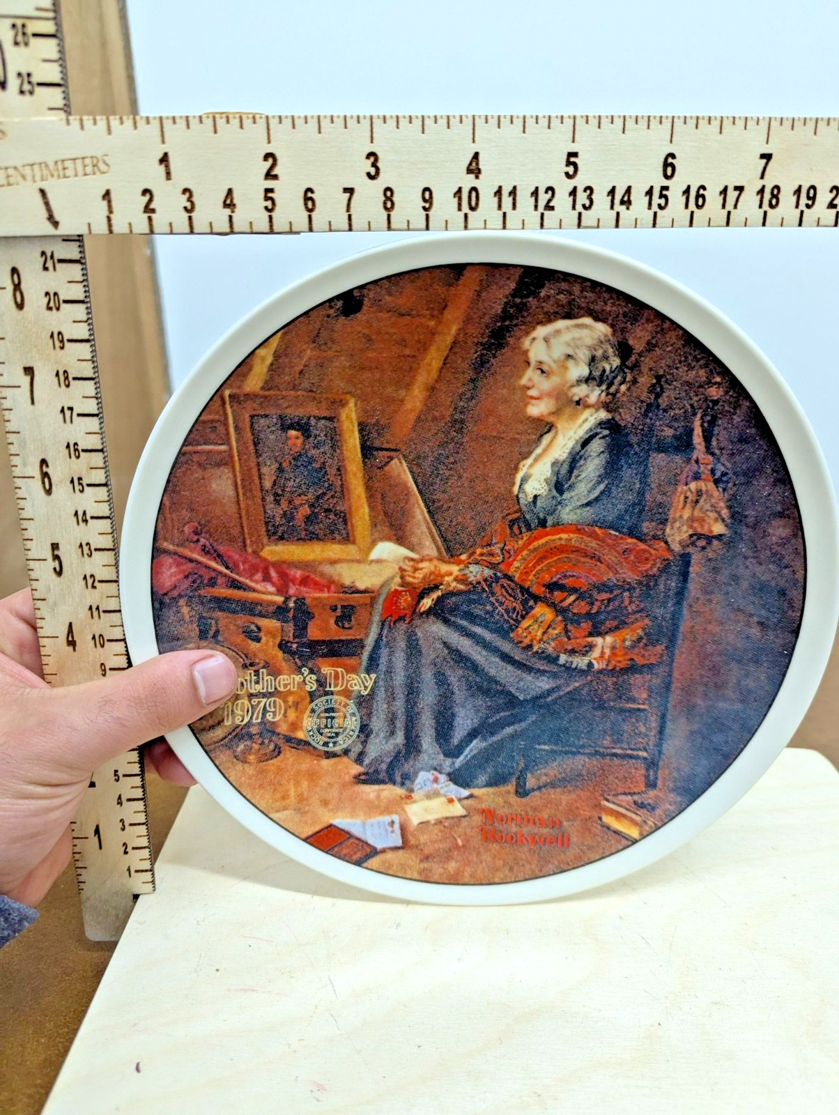 Norman Rockwell Mothers Day 1979 Limited Edition Collectible Plate Reflections K