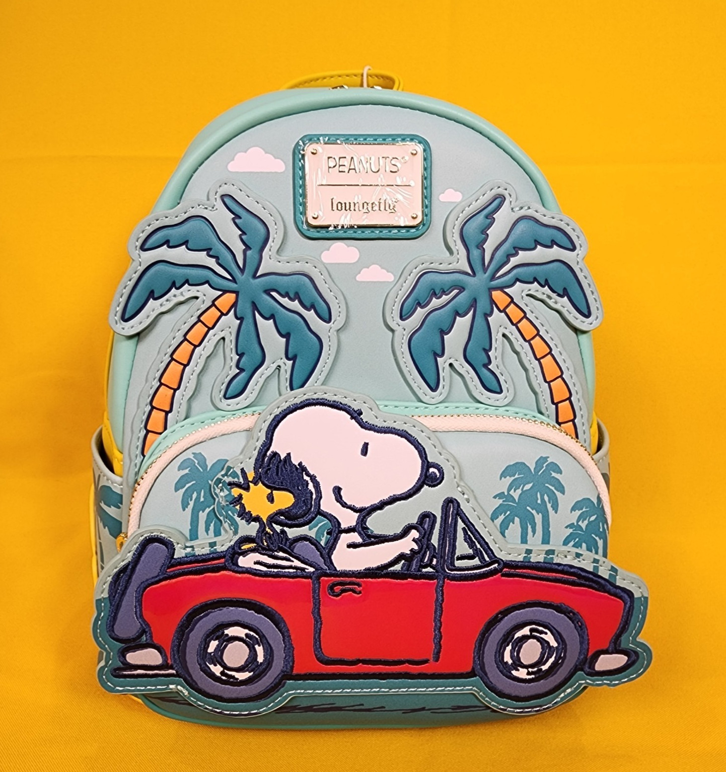 Loungefly Peanuts Snoopy and Woodstock Road Trip Mini Backpack Vacation NEW