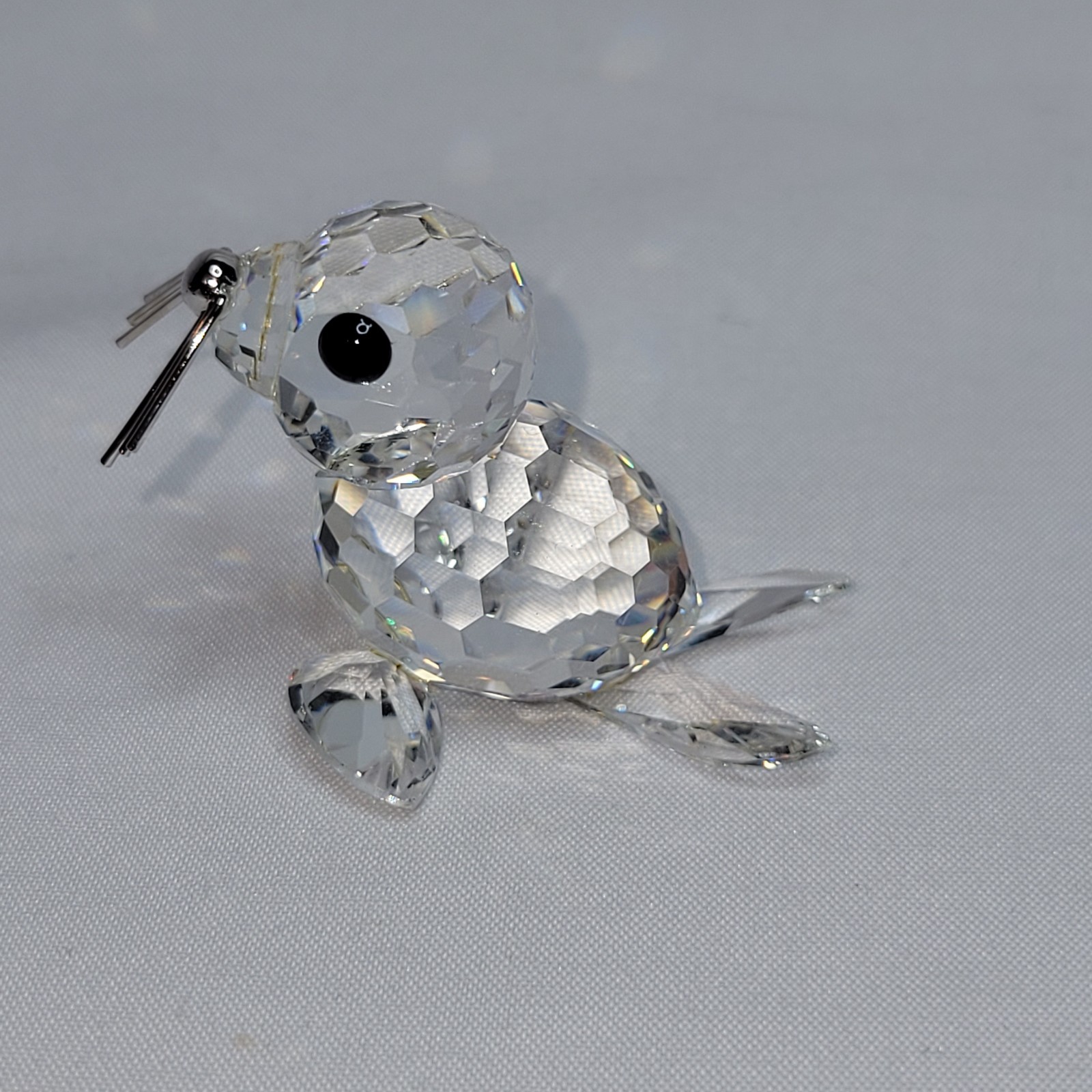 Swarovski Crystal Seal Black Whiskers 7663 NR 46 w/o Box Kingdoms of Ice and Sno Swarovski Crystal Seal Black Whiskers 7663 NR 46 w/o Box Kingdoms of Ice and Sno