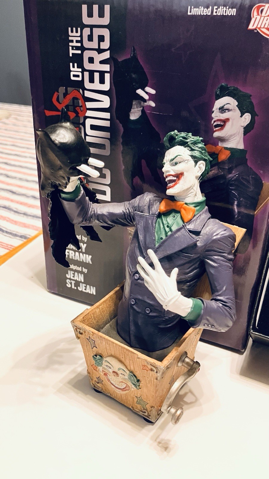 2 Villains of DC Universe THE JOKER ltd edition bust And 2 FACE Coin Replica