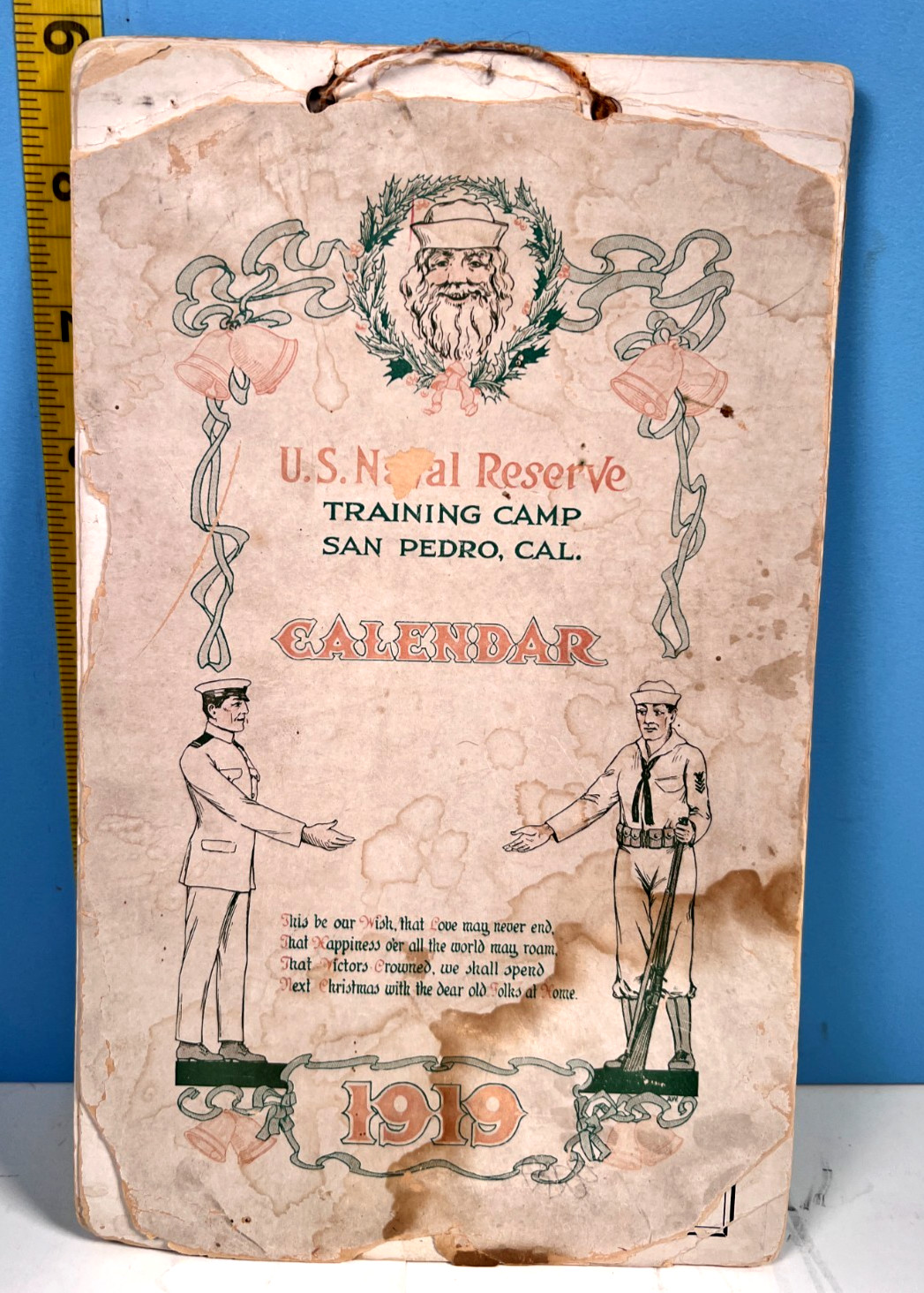 1919 US Naval Reserve Training Camp San Pedro, CA Photo Calendar