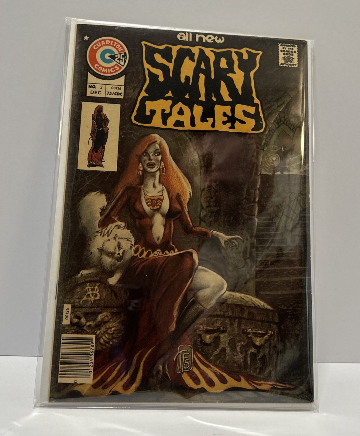 SCARY TALES # 3 CHARLTON COMIC 1975 TOM SUTTON COUNTESS VON BLUDD COVER Nice SCARY TALES # 3 CHARLTON COMIC 1975 TOM SUTTON COUNTESS VON BLUDD COVER Nice