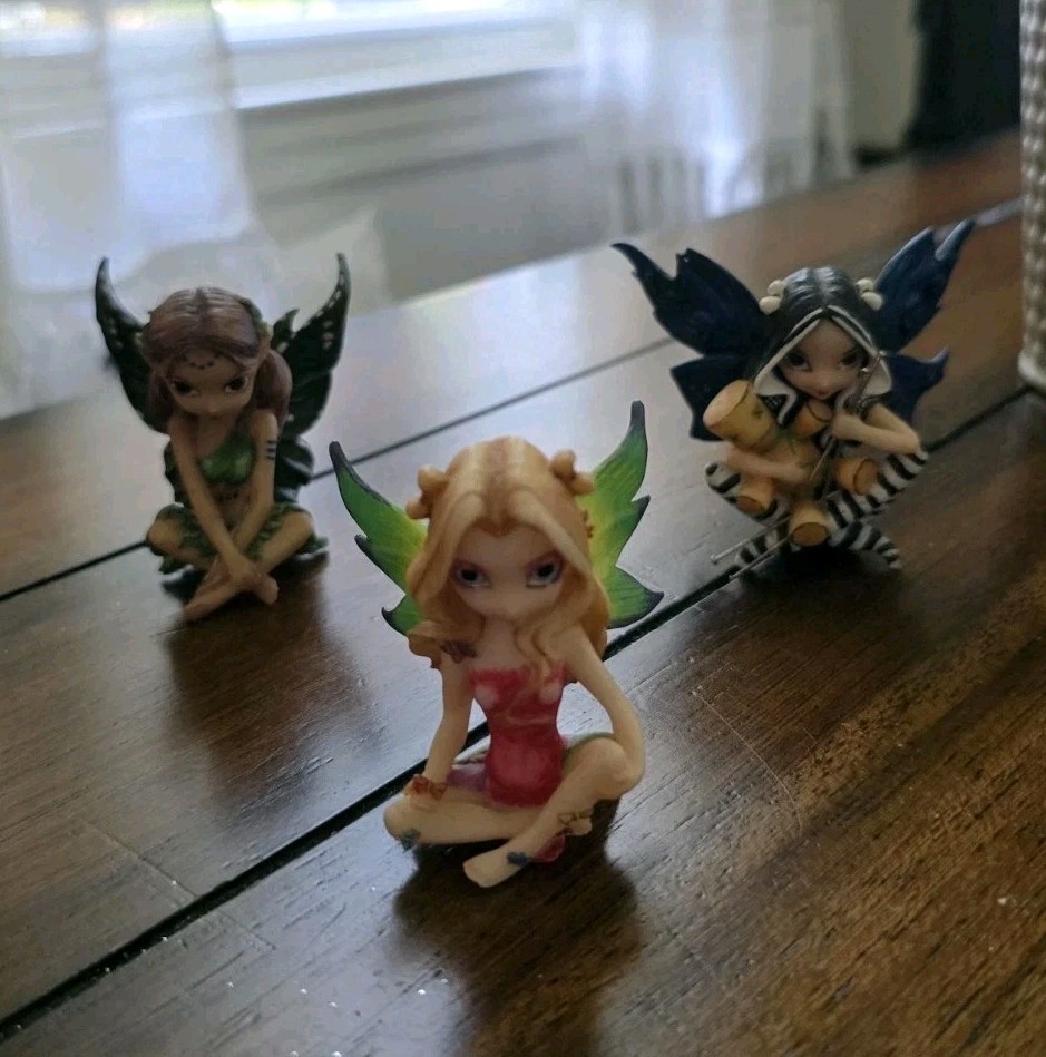 3pc Jasmine Beckett-Griffith Fairies Figurines 2007
