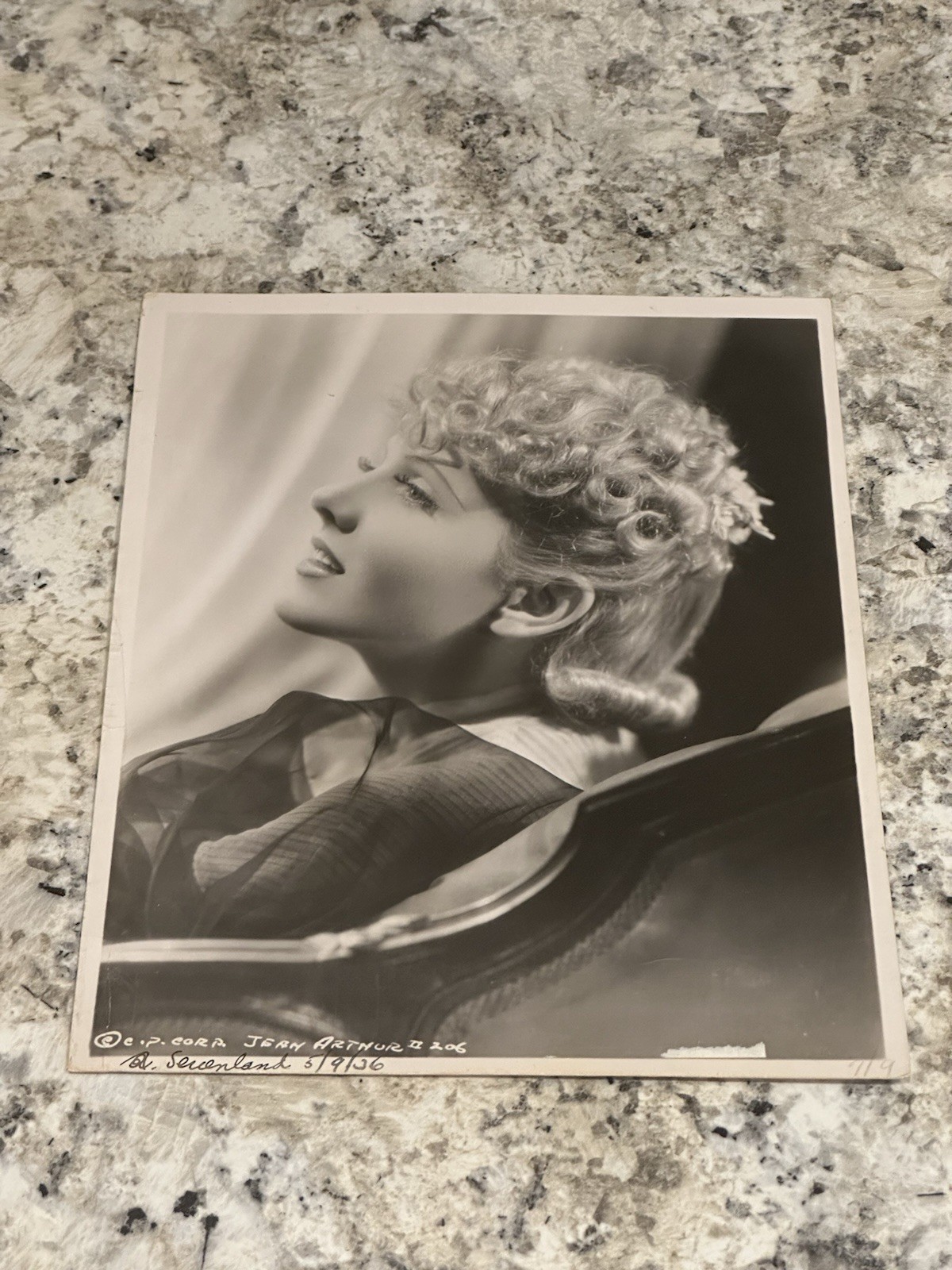 1936 Original Hollywood Glamour Photo Mystery Actress Jerry Arthur II 206