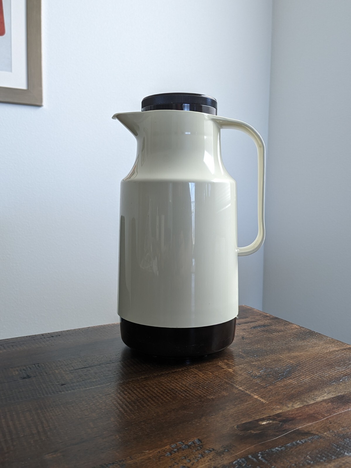 Vintage 1980s Krups Kanne 8-Cup Thermal Coffee Carafe Pot, White Made in Germany Vintage 1980s Krups Kanne 8-Cup Thermal Coffee Carafe Pot, White Made in Germany