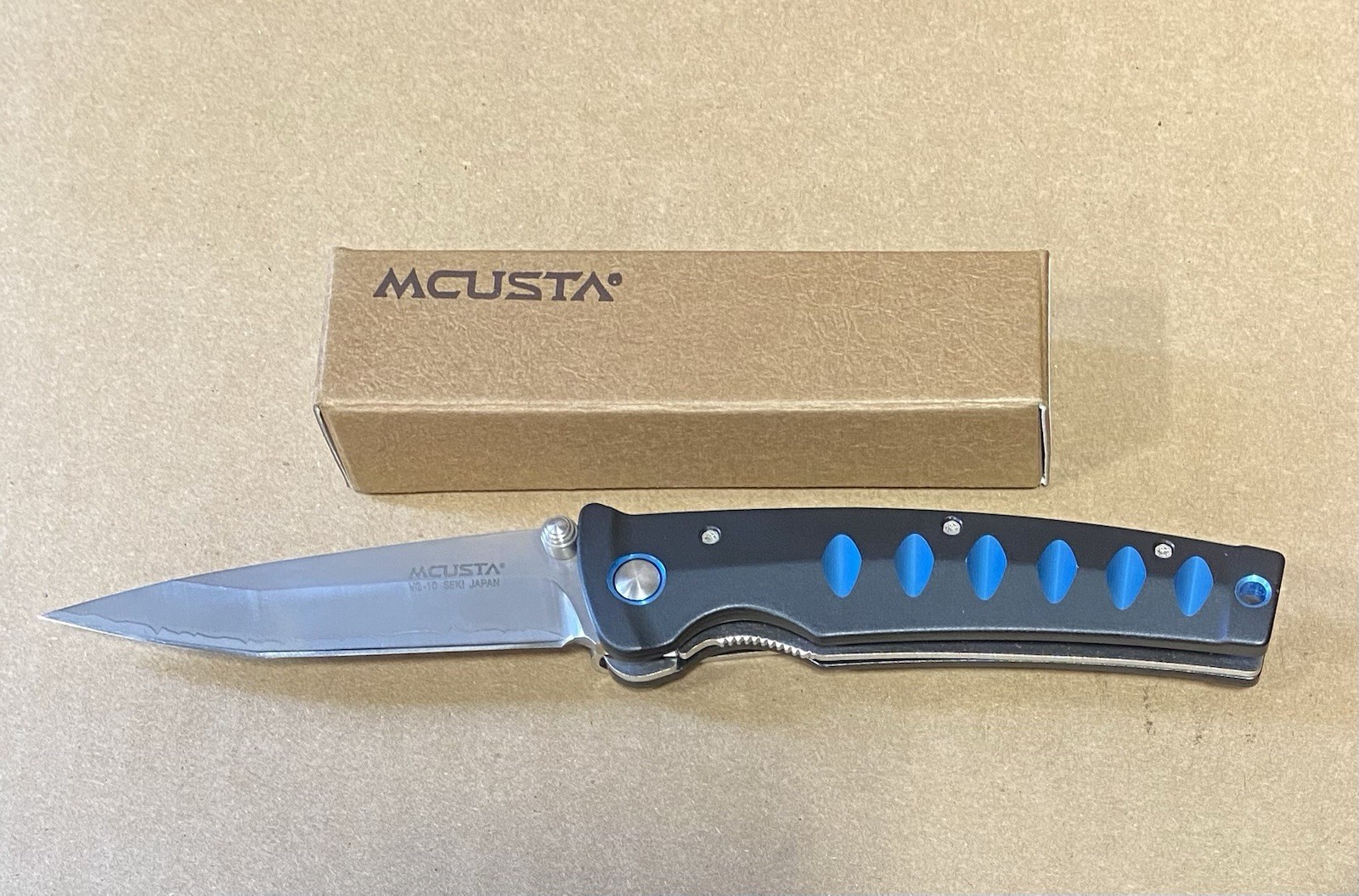 Mcusta MC-0041C Folding Japanese Pocketknife Tanto Blade W\ Heat Treat Line NEW