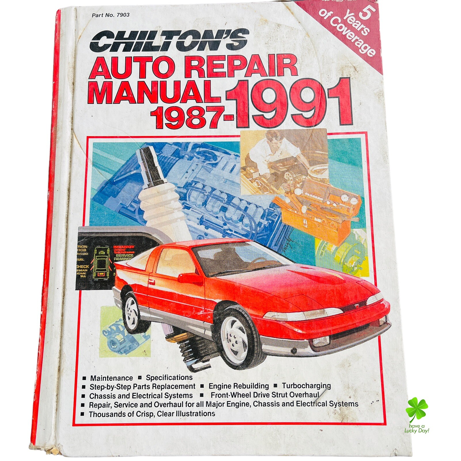 Chilton’s Auto Repair Manual 1987–1991 American Cars Ford Chevy Hardcover Book