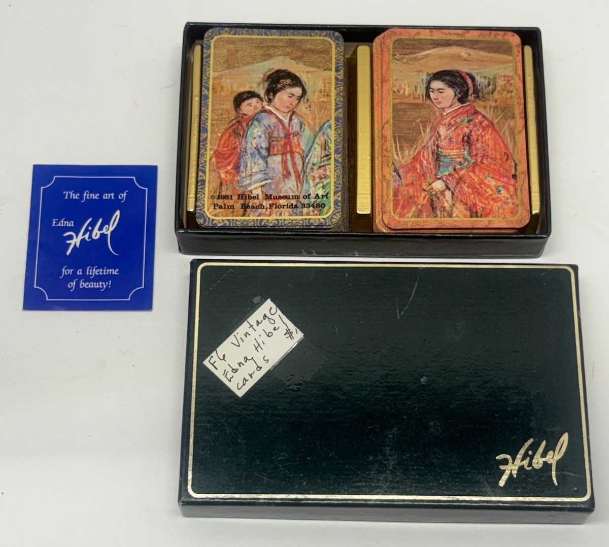 1981 VINTAGE Edna Hibel MUSEUM OF ART Playing Cards 2 Complete Decks Bridge Card