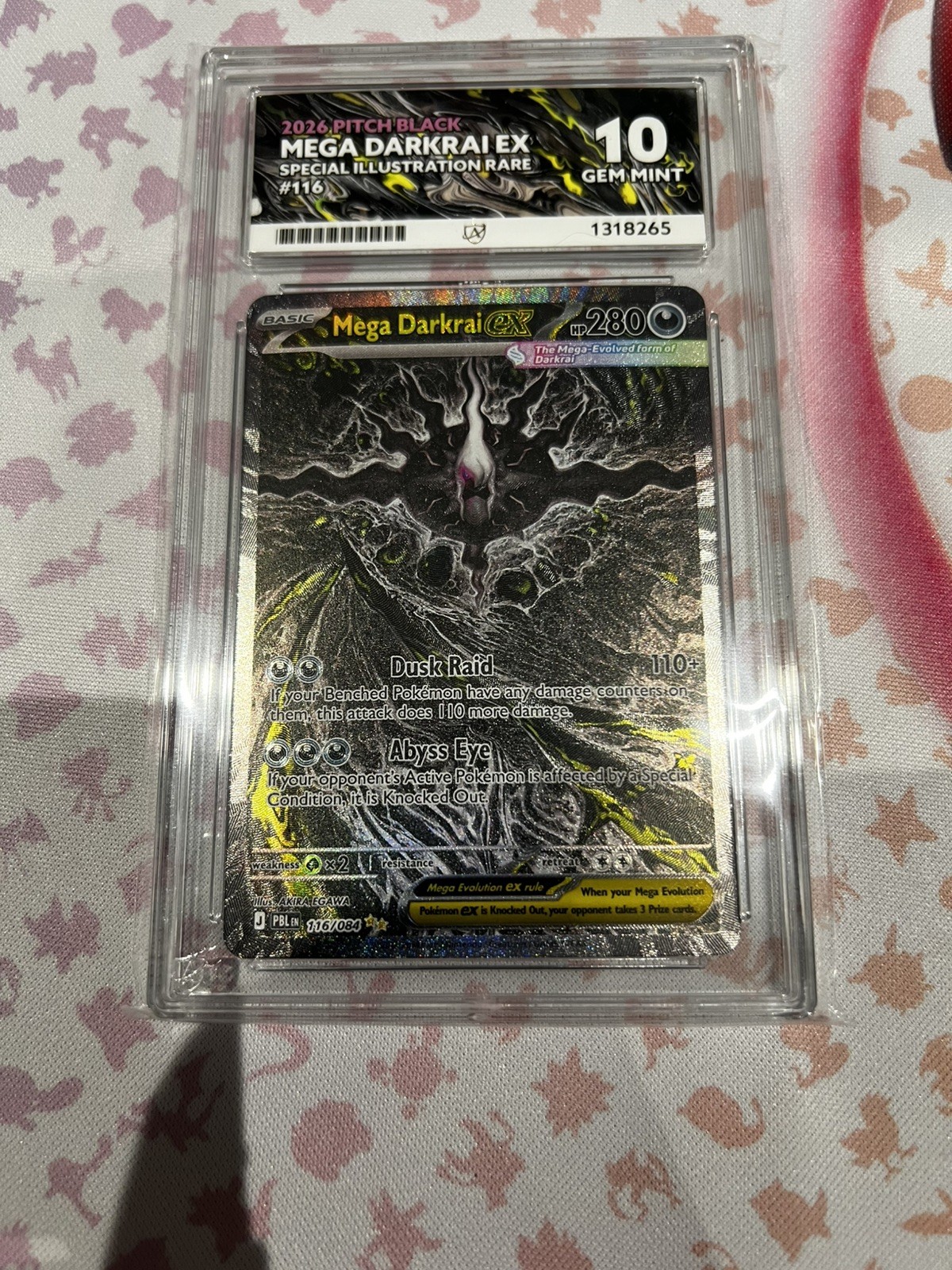 Mega Darkrai ex 116/084 Me05: Pitch Black Holo ACE 10 -