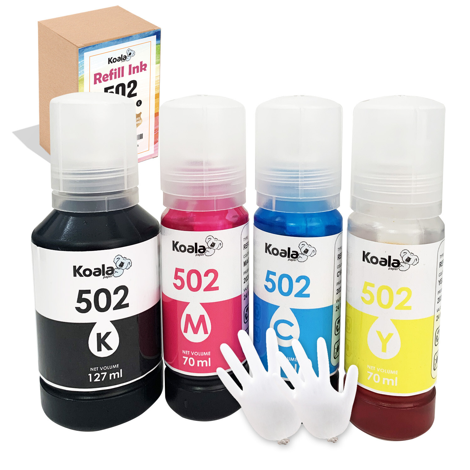 Lot Koala Ink Refill Kits for All Inkjet Printers, Canon, HP, Epson, Brother...
