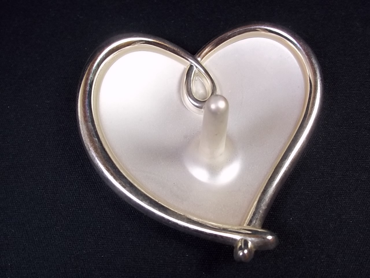 Lenox Forevermore silver plated metal ring holder silver plated