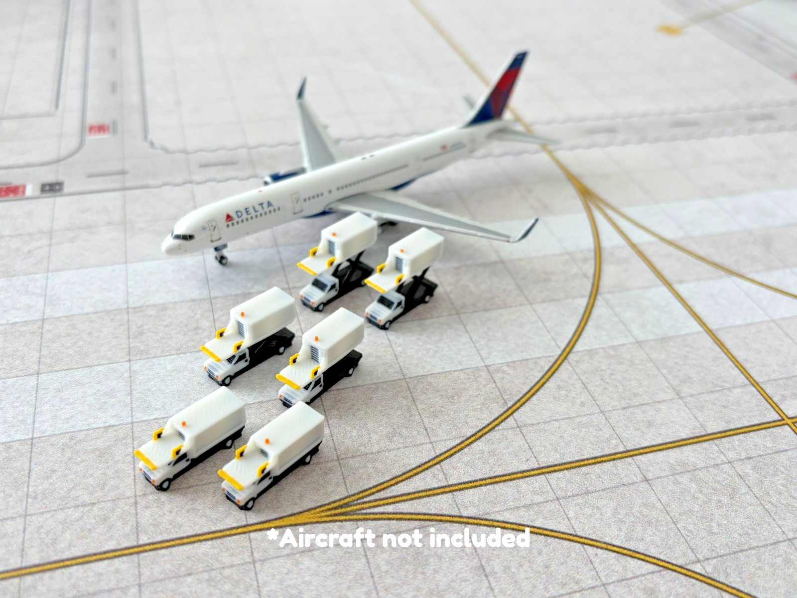 1:400 Model Airport Accessories - 6 Piece *NEW* Standard Catering Truck Set