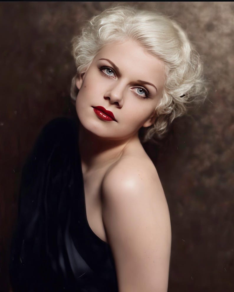 Jean Harlow Glamour Portrait Studio Photo Print 10 x 15