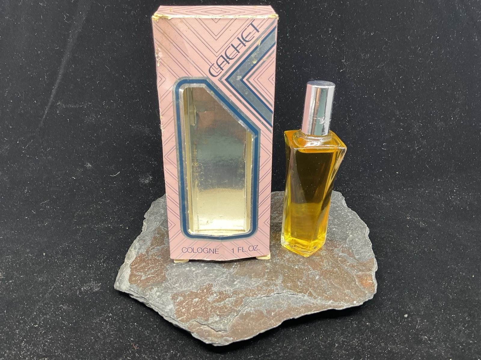 VTG 1970s Prince Matchabelli CACHET Cologne 1 Oz Cologne, Rare Window Box New