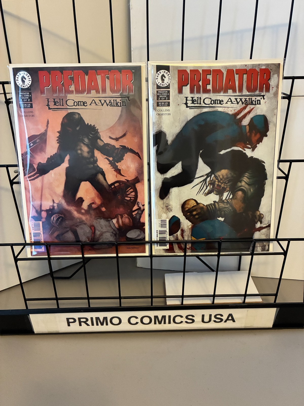 PRIMO:  PREDATOR Hell Come A-Walkin\' #1 2 set Dark Horse comics 1998 a3