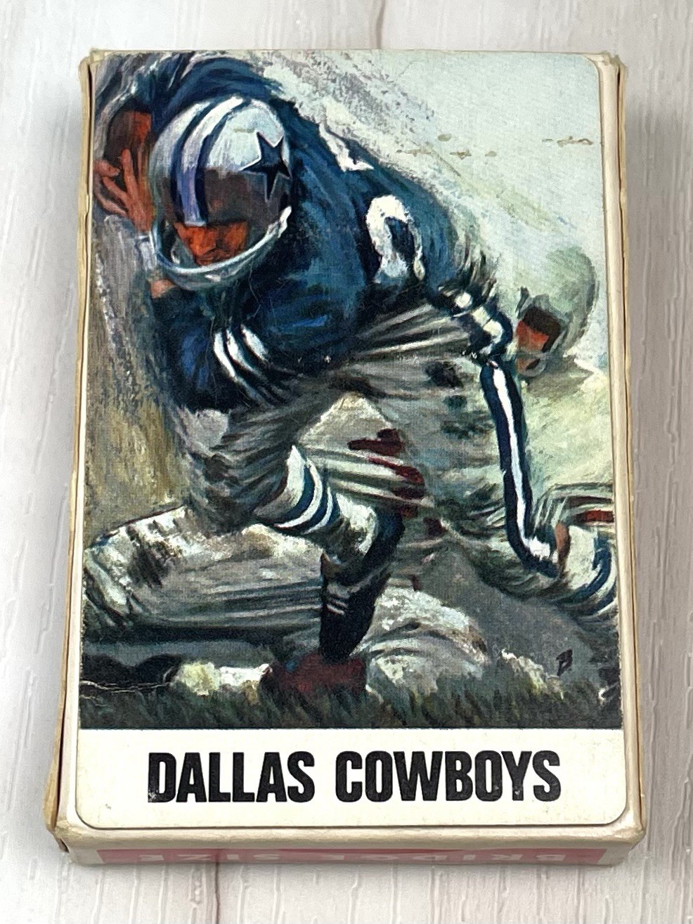 VTG 60s STANCRAFT Official NFL Dallas Cowboys PLAYING CARDS Complete w/ Jokers