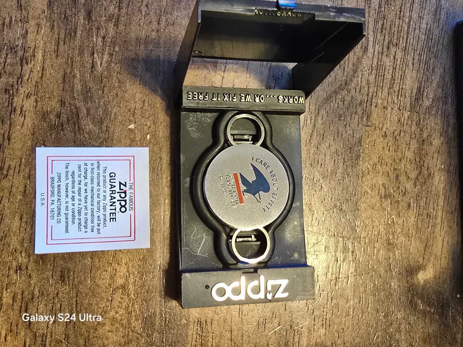 Zippo U.S. Post Office Youngstown Ohio Safety Key Chain Approximately 2-1/4\