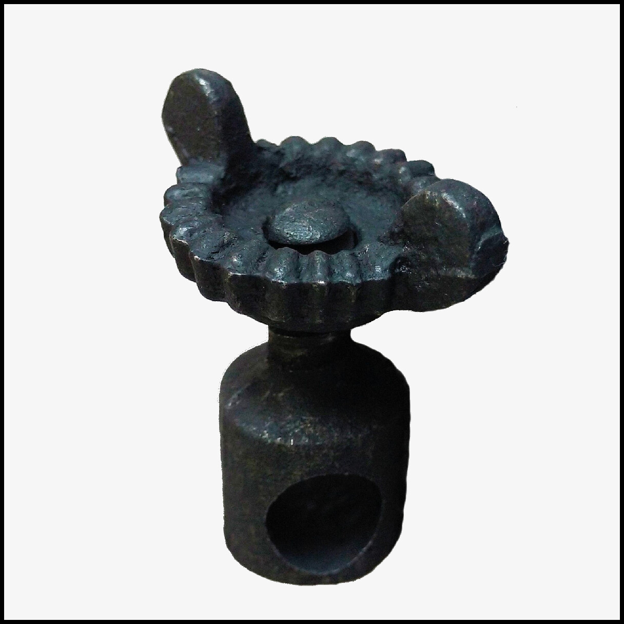 NEW MERCURY GLASS REFLECTOR NUT for CAST IRON WALL BRACKET OIL LAMPS NEW & OLD