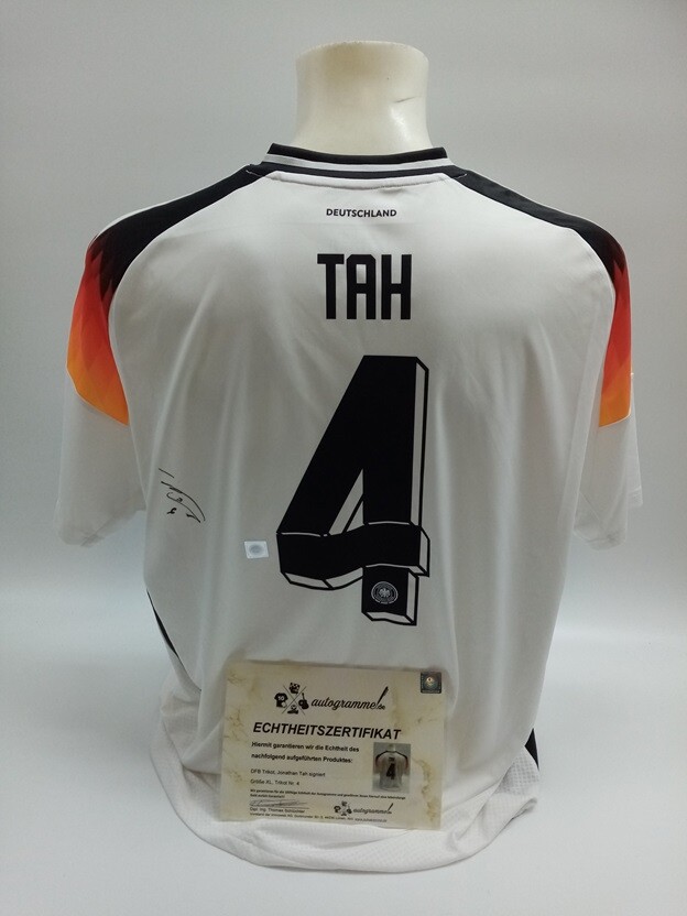 DFB Jersey Jonathan Tah signed Germany DFB Autograph Adidas Euro 2024 XL