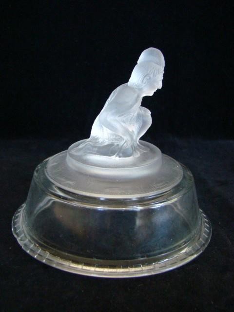 1879 WESTWARD HO Frosted Glass 4-5/8\