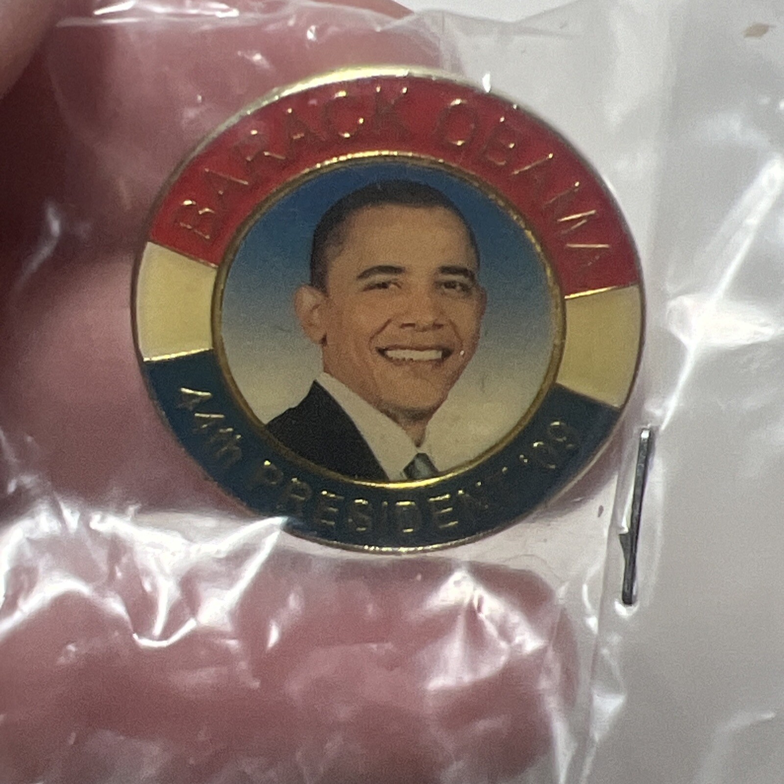 Barack Obama Presidential Campaign Pin 44th President 2009 New Sealed