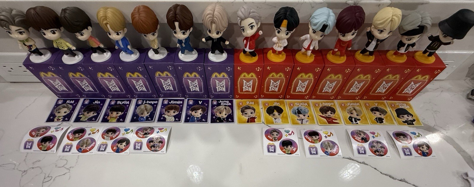 Mcdonalds BTS Tiny Tan Throw back And encore Edition.