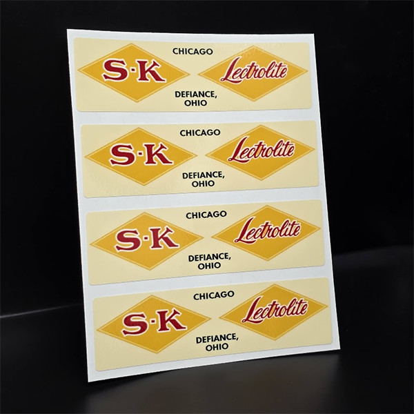 SK Lectrolite Tools 1950s-60s Vintage Style DECALS, 3.75 Inch Vinyl STICKERS x 4