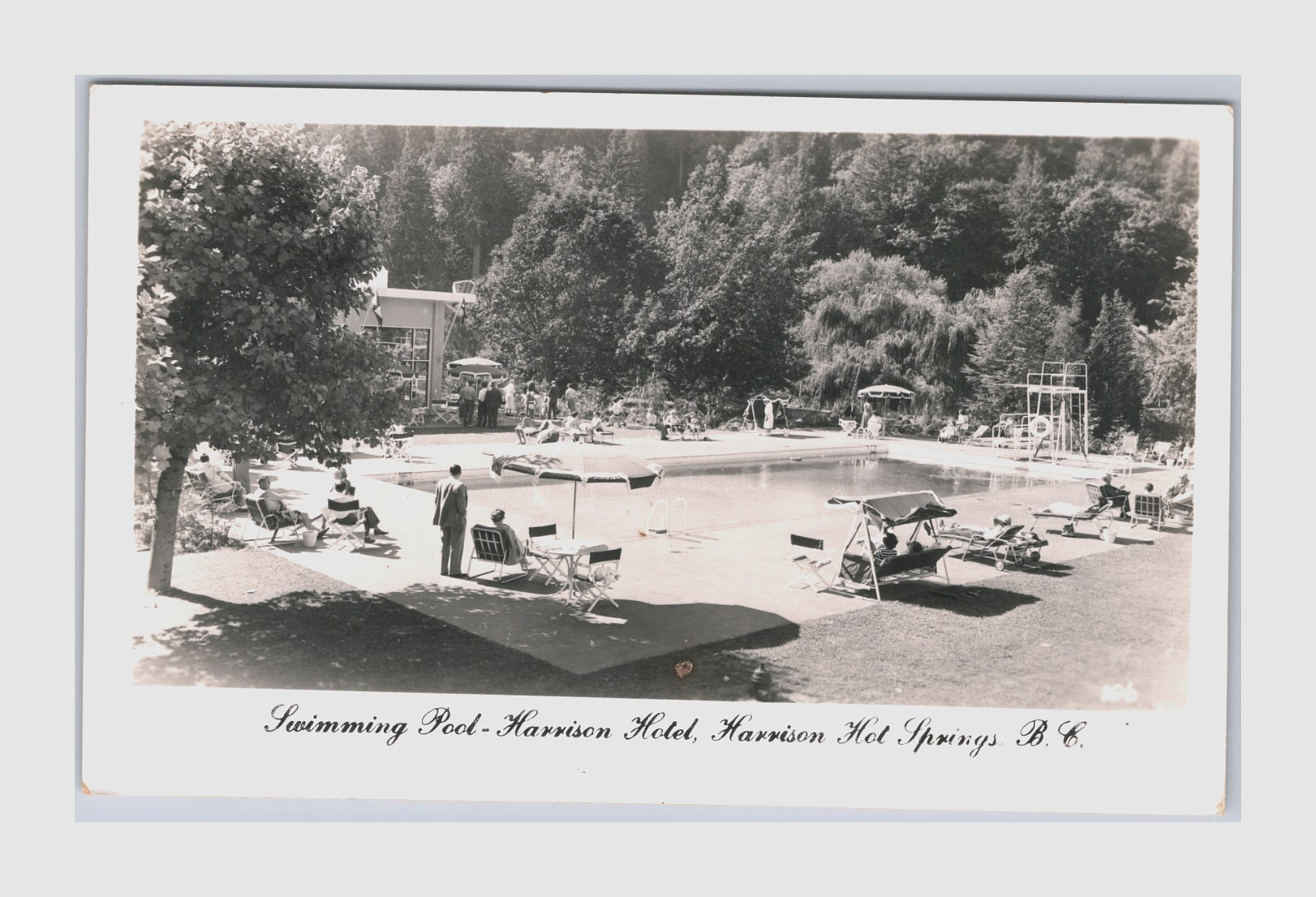 Vintage UU RPPC Harrison Hotel Harrison Hot Springs B.C. Canada Swimming Pool Vintage UU RPPC Harrison Hotel Harrison Hot Springs B.C. Canada Swimming Pool