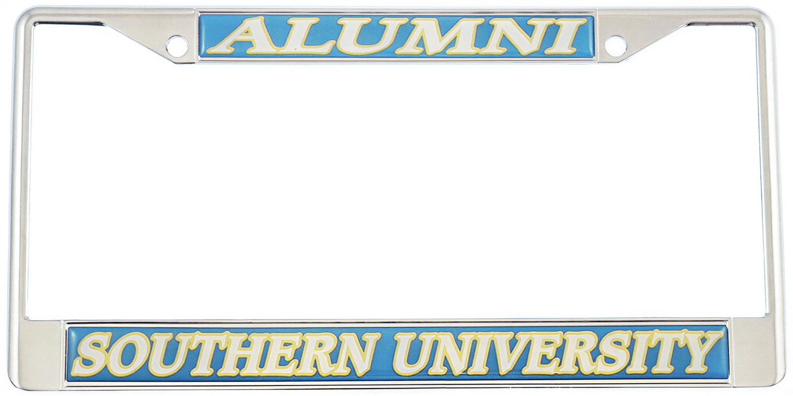 Southern University Alumni Metal License Plate Frame [Silver - Car/Truck]