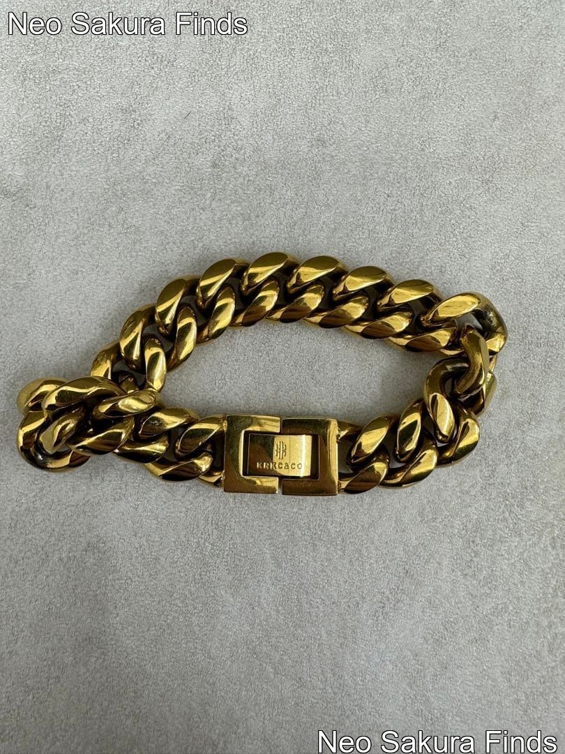 KRKC&CO Men\'s Vintage Gold Bracelet Antique Pre-owned Jewelry