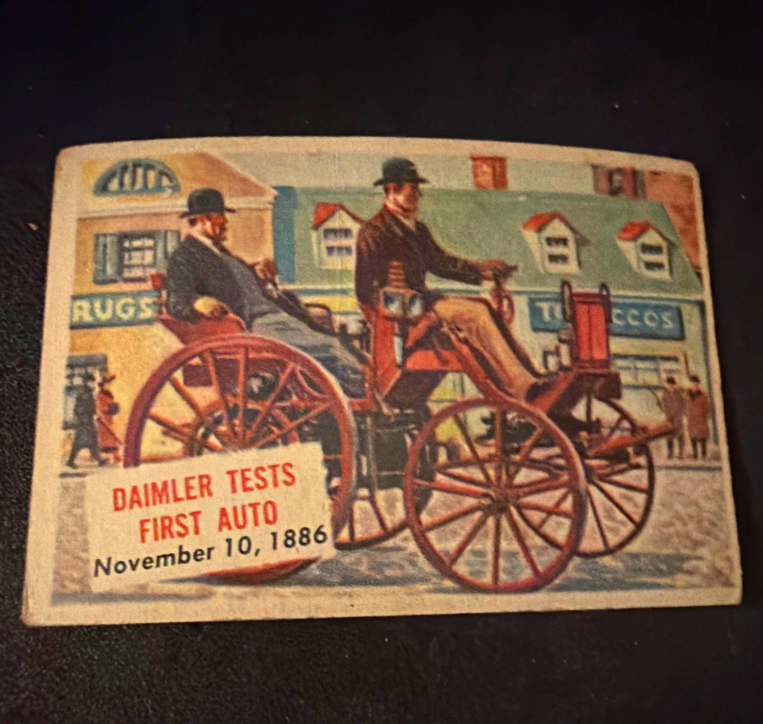 C.T.C. See Scoop VTG 1886 #116 Daimler Tests First Auto Trading Card