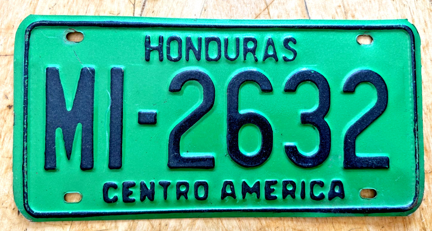 HONDURAS CENTRAL AMERICA AUTO LICENSE PLATE \