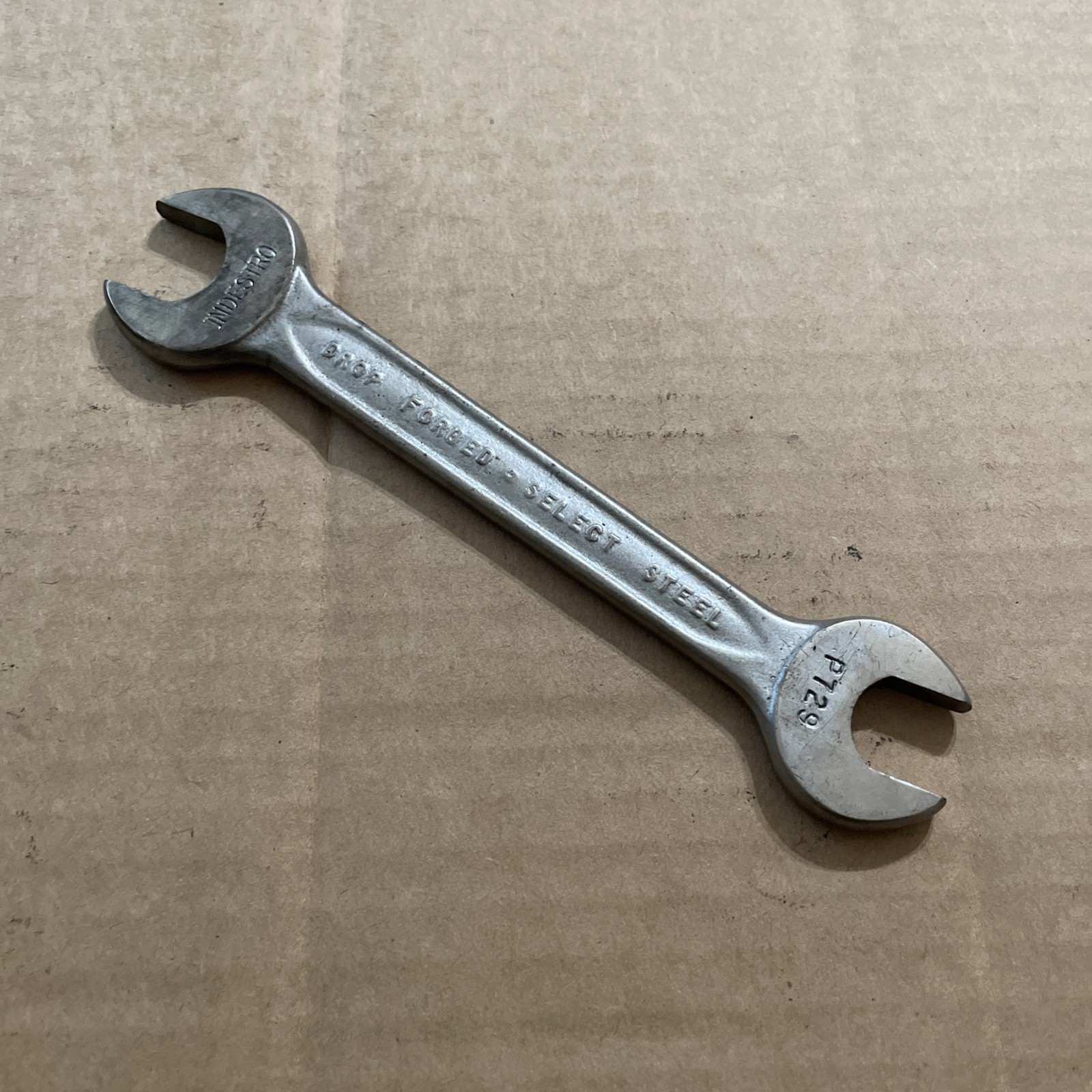 Vintage P723 Indestro 3/8 x 7/16 Double Open End Wrench 2