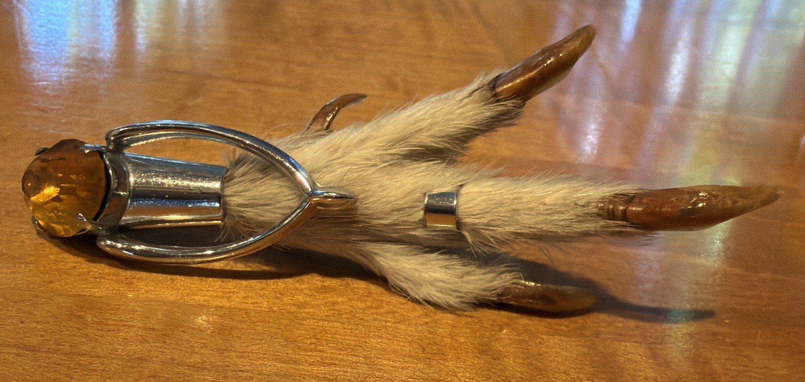 VINTAGE CELTIC SCOTTISH GROUSE FOOT BROOCH 