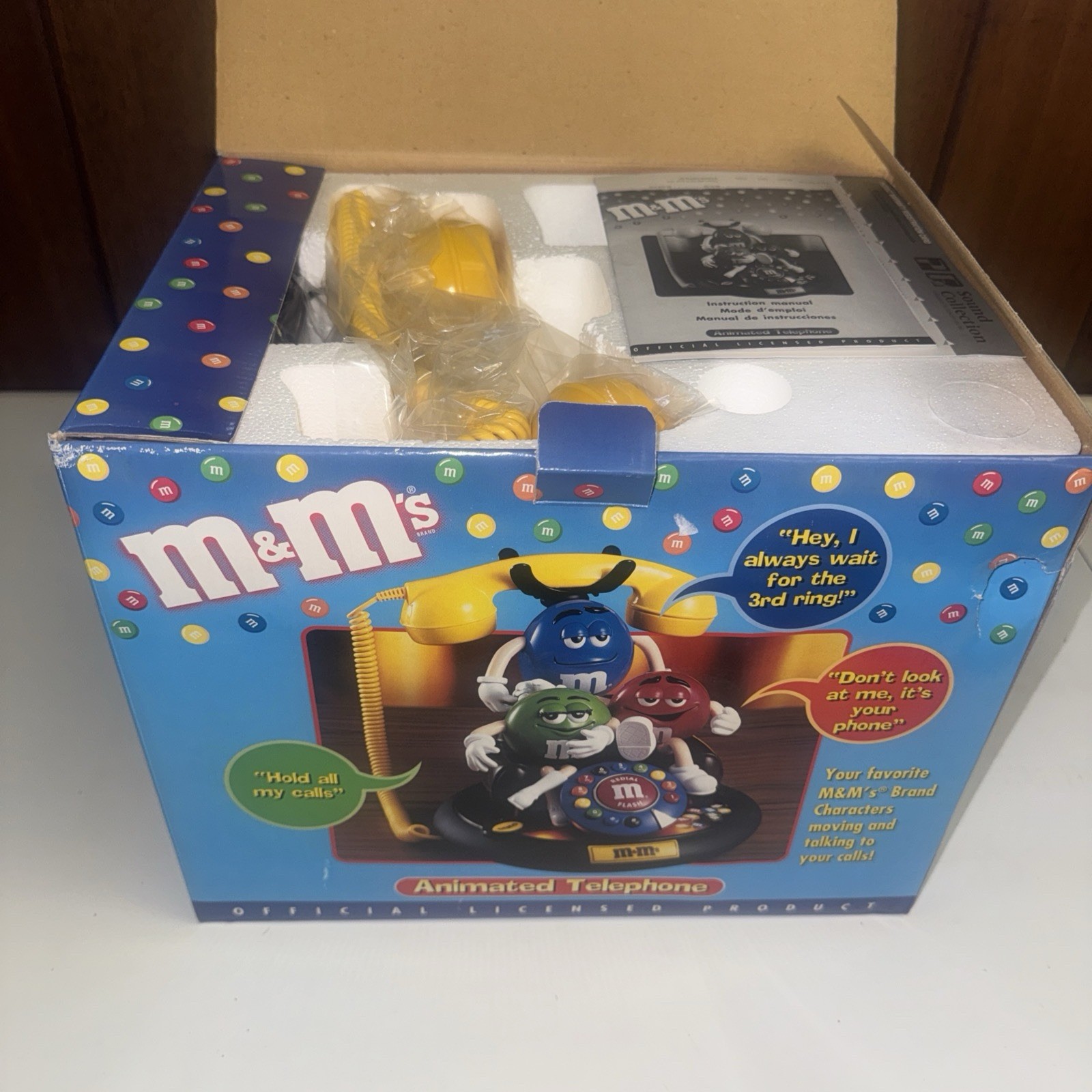 Vintage M&M’s Animated Telephone New/Open Box Vintage M&M’s Animated Telephone New/Open Box