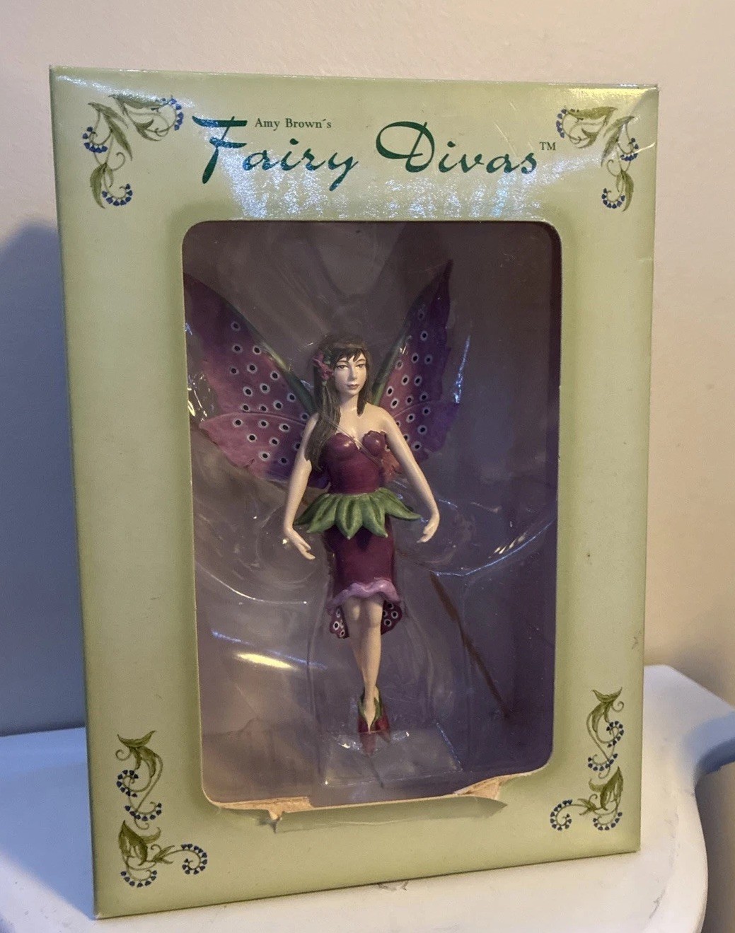 Retired Amy Brown Fairy Divas FOXGLOVE 87816 Mystical Fantasy Ornament New - BOX