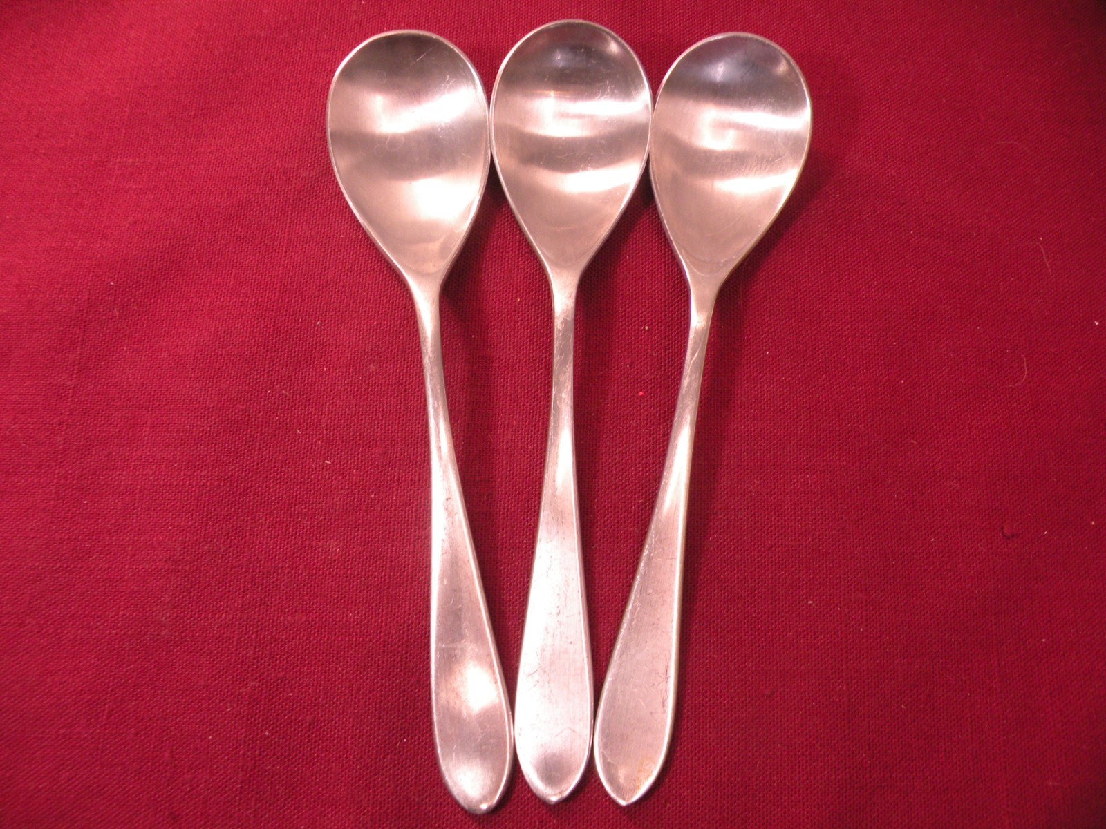 Set Of 3 Teaspoons Robert Welch Meridian Satin Stainless Steel Flatware 6 3/8