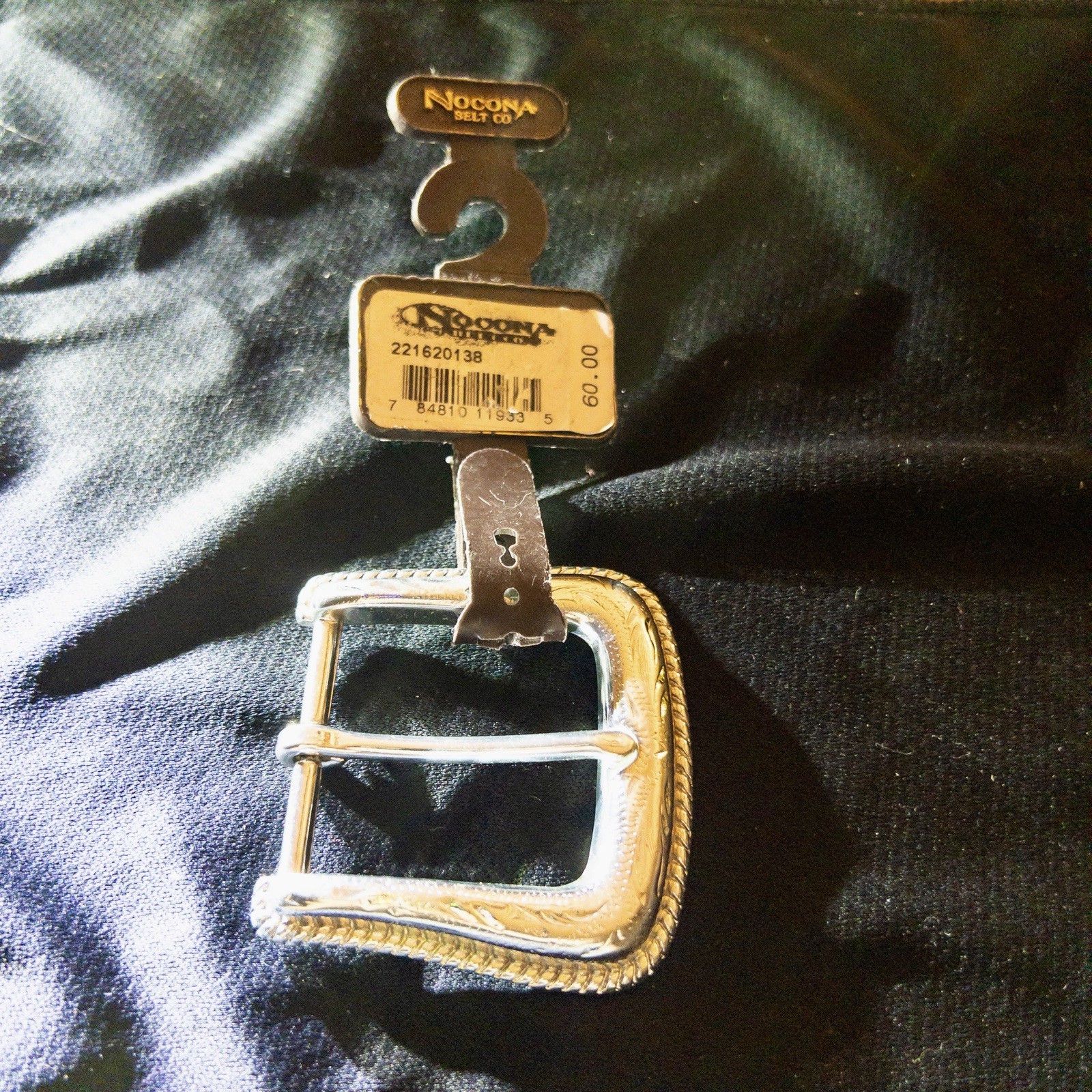NWT Nocona Western Silver Belt Buckle Rodeo Southwestern Cowboy