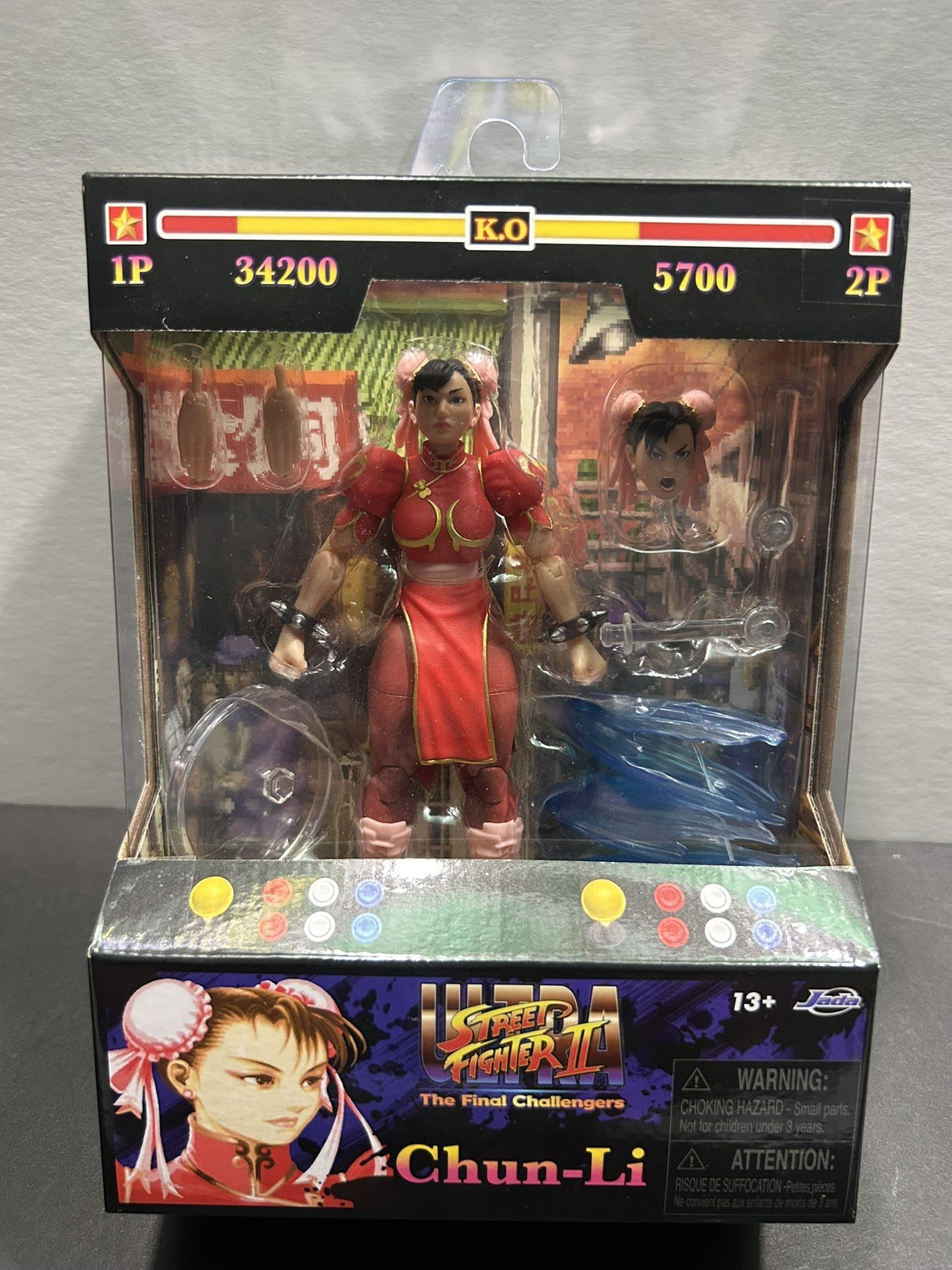 NEW Jada Toys Target Exclusive Red Chun-Li Player 2 Ultra Street Fighter II