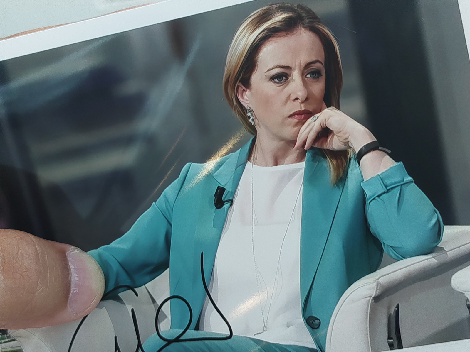 Postcard - Giorgia Meloni - Meditations - Italy - Politics