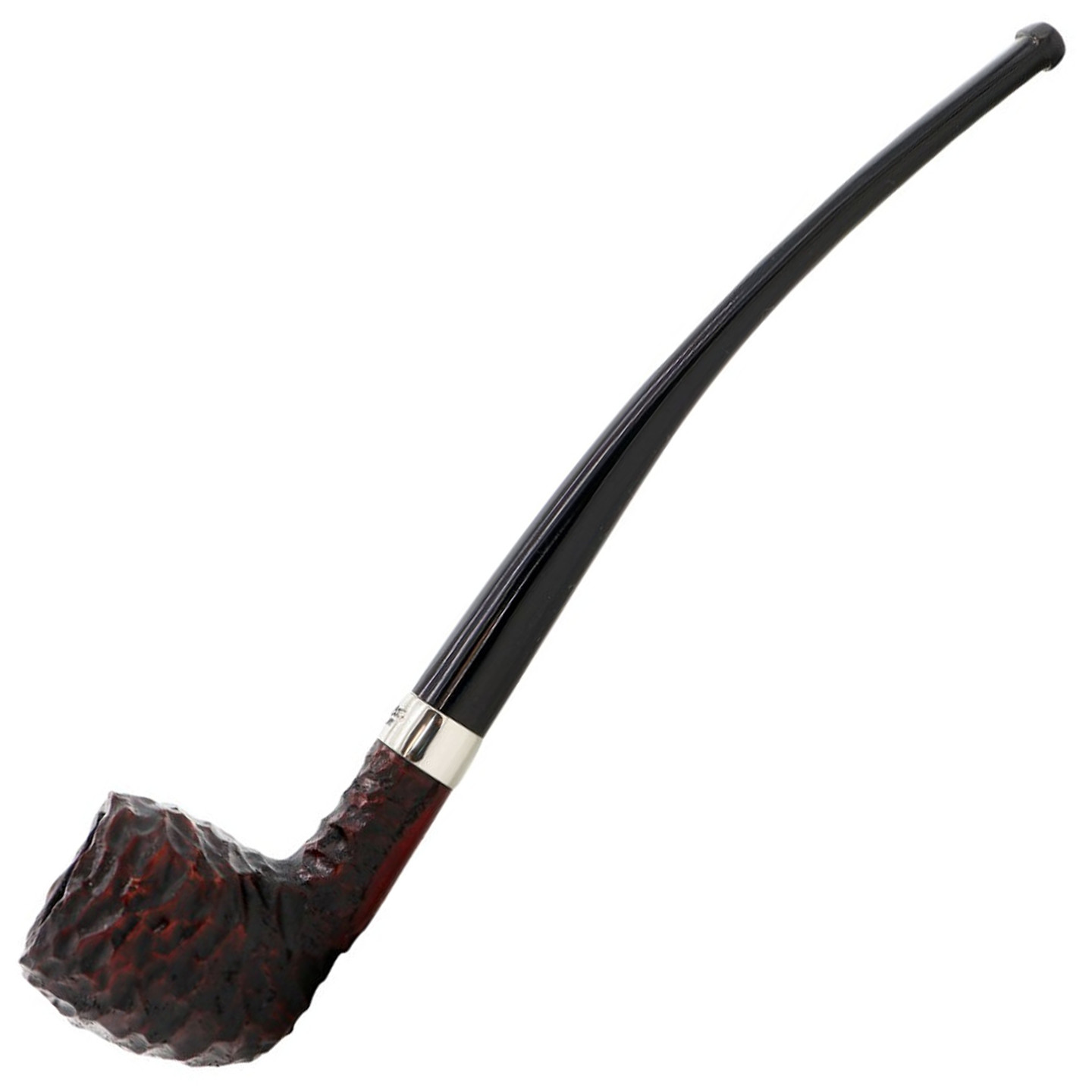 Peterson Pipes Tavern Rusticated, Pear, Semi Churchwarden, 3mm Tobacco Pipe